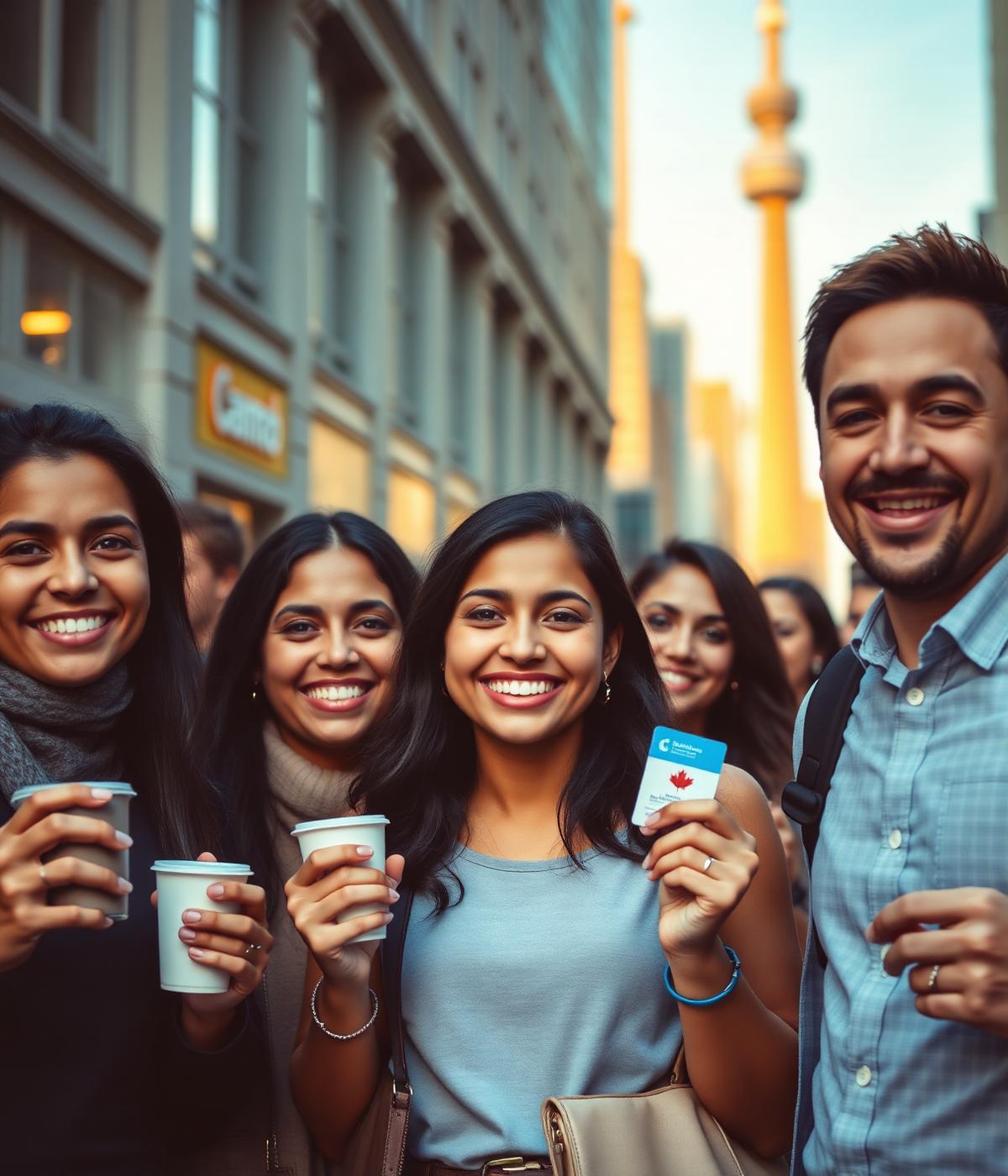 Happy clients of Overseas Haven Immigration in downtown Canada